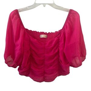 Elegant Pink Women's Top Altar'd State LARGE